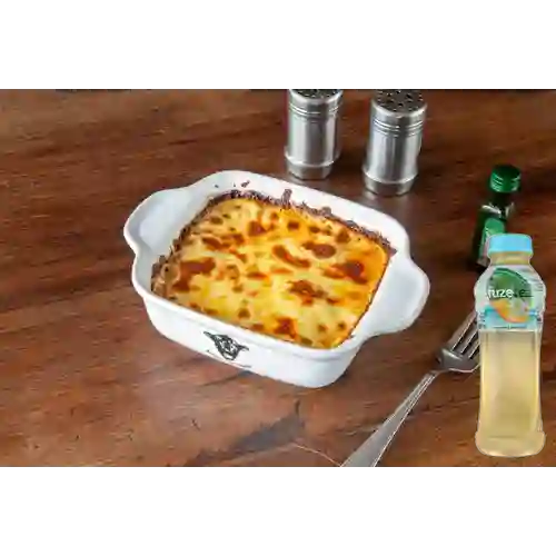 Combo Lasaña Boloñesa +Fuzetea Mango Manzanilla 400ML