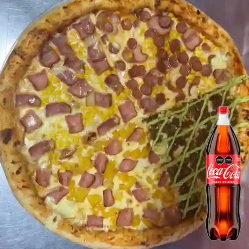 Combo Pizza Grande 4 Estaciones +Cocacola Orig 1.5l