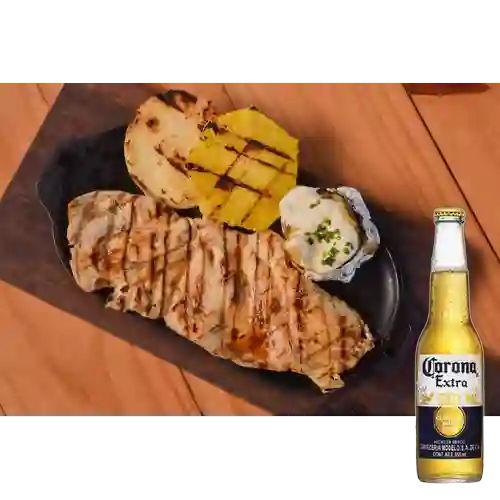 Combo Pechuga de Pollo - 300 G + Corona Bot. 355ml