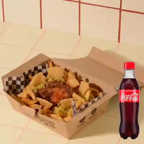 Combo Papas Desmechadas Melas +cocacola Personal 400ml