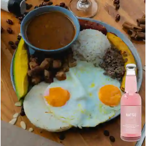 Combo Bandeja Paisa +Hatsu Frambuesa&Rosas 300ml