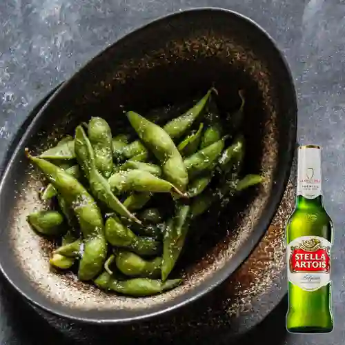 Combo Edamame + Stella Artois 355 ml