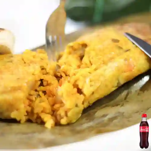 Combo Tamal de Arroz + Coca-Cola