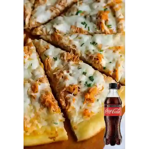 Pizza Clásica Pollo Ranch Personal +CocaCola S/az 400ml