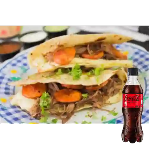 Combo Quesadilla Ranchera +Cocacola S/az 400ml