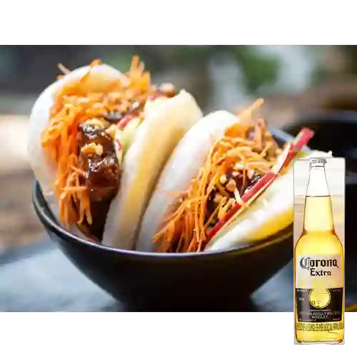 Combo Bao de Cerdo + Corona 330 ml