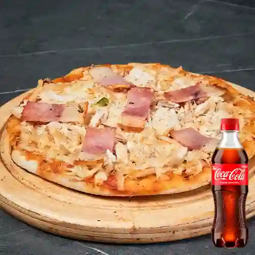 Combo Pizza de Pollo&Champiñones +Cocacola Orig 400ml
