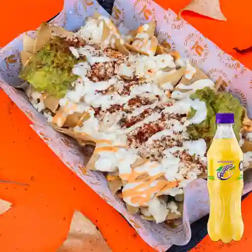 Combo Totopos Sanababiches + Quatro Original 400ML