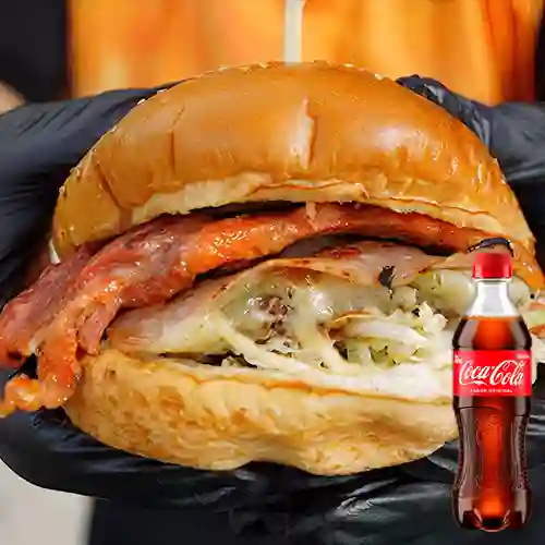 Hamburguesa de Carne Especial +Cocacola Org 400ml
