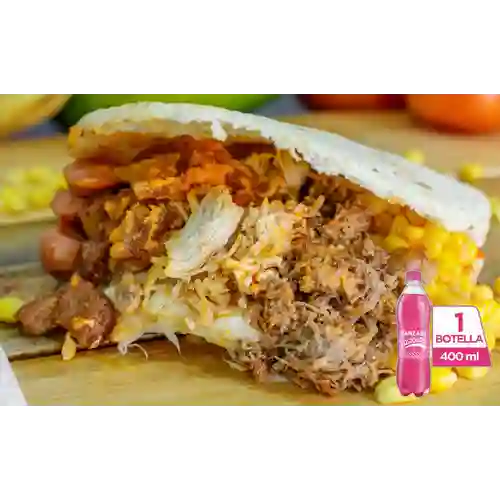 Combo Arma Tu Arepa + Postobón Manzana 400 ml