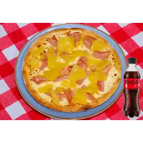 Combo Pizza Hawaiana + Coca-Cola Sin Azúcar 400 ml