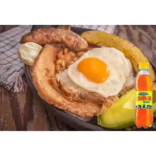Combo Bandeja Paisa + Colombiana 400 ml