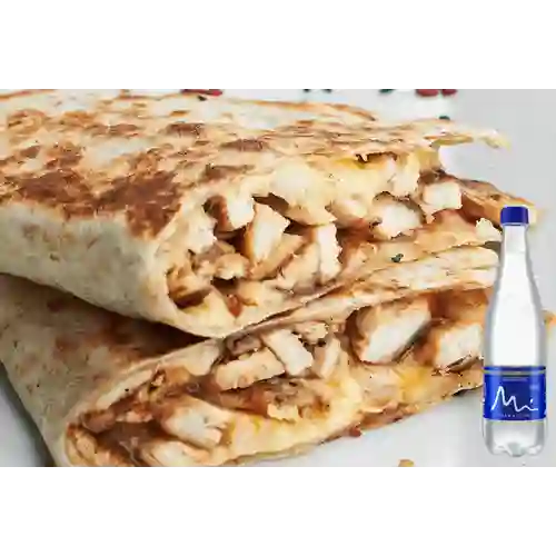 Combo Quesadilla Pollo Juarez +Manantial S/gas 600ML