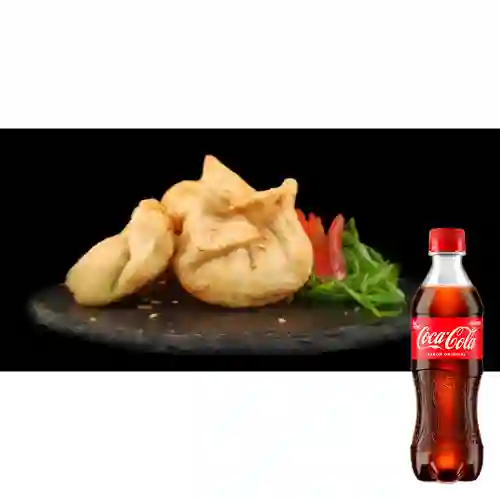 Combo Gyozas de Pollo Teriyaki +Cocacola Orig 400ml
