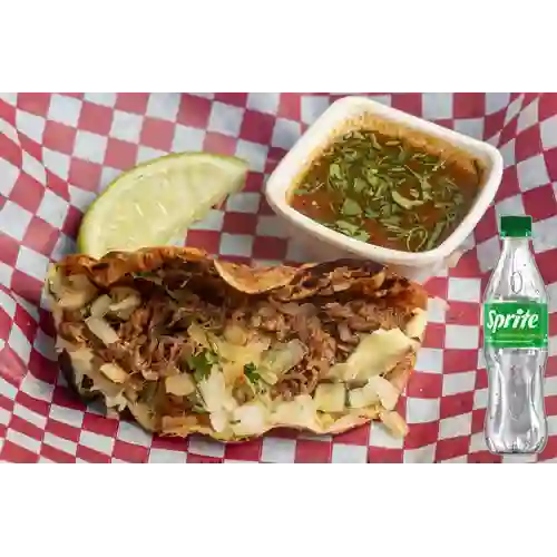 Combo Taco de Birria + Sprite Original 400ml