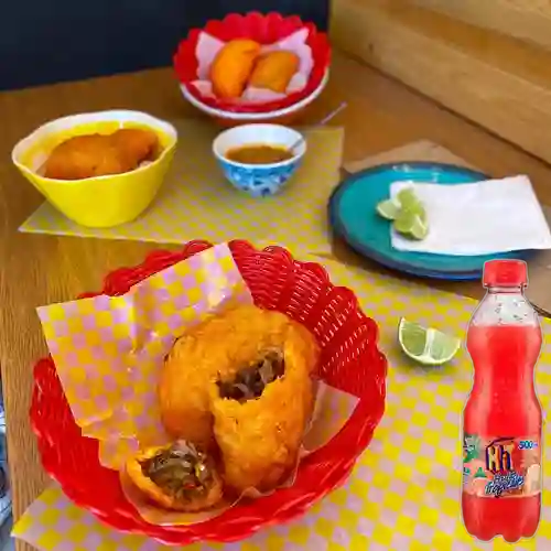 la Solitaria de Carne +Hit Frutas Tropicales 500ml