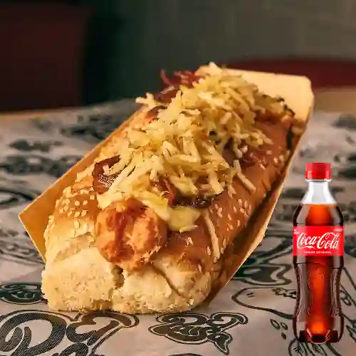 Combo Perro Americano + Coca Cola Original 400 ml