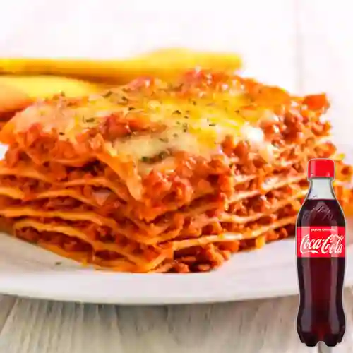 Combo Lasaña a la Boloñesa +Cocacola Orig 400ml