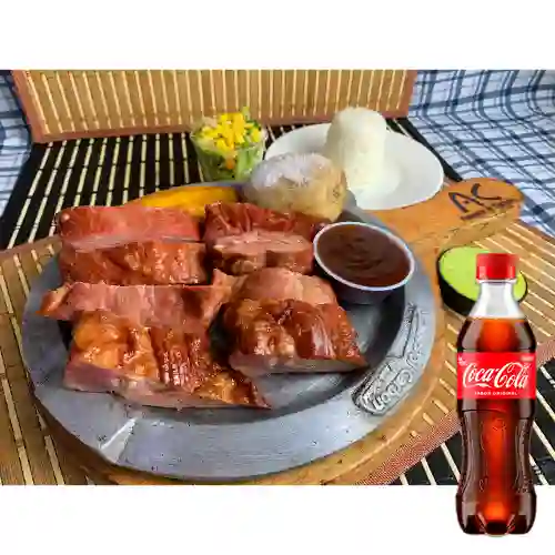 Combo Costilla Ahumada BBQ + Coca Cola Original 400 ml