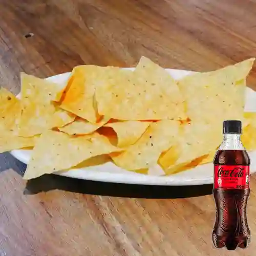 Combo Totopos + Coca Cola Sin Azúcar 400 ml