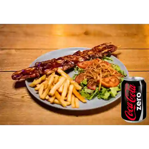Combo Chuzo de Pollo + Coca Cola Zero 235 ml