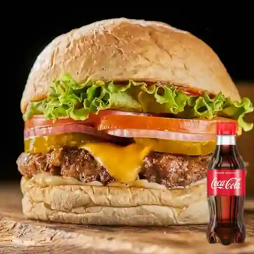 Combo Americana + Papas + Coca Cola 250 Ml