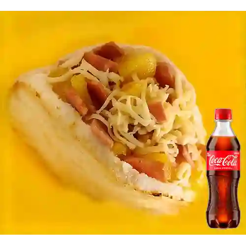 Combo Jamón y Queso + Coca Cola Original 400 ml