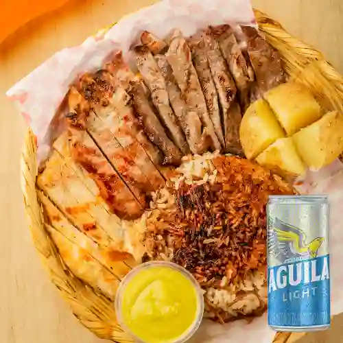 Combo Arroz Trifasico + Aguila Light 269 ml
