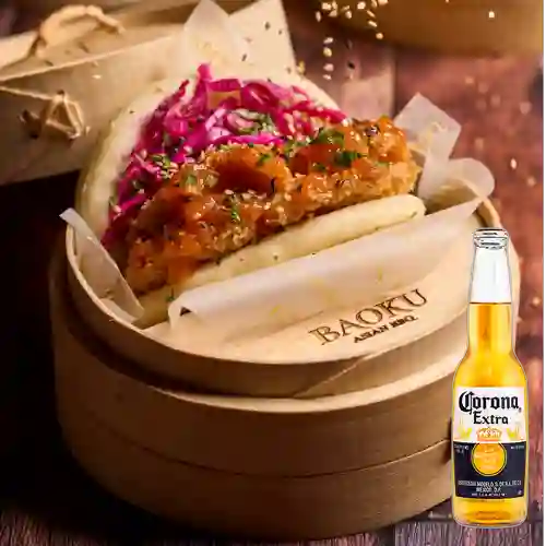 Combo Bao Bun Kfc + Corona 330 ml