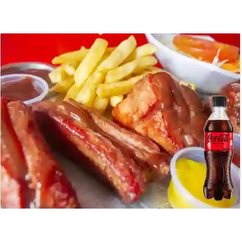 Combo ¡Costillas de Cerdo! + Cocacola S/az 400ml