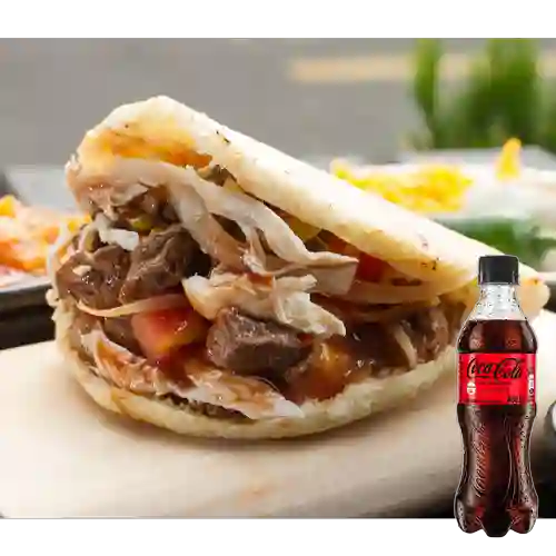 Combo Arepa Mixta + Coca Cola Sin Azúcar 400 ml