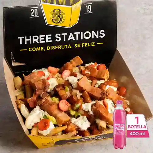 Combo Las Porko + Postobón Manzana 400 ml