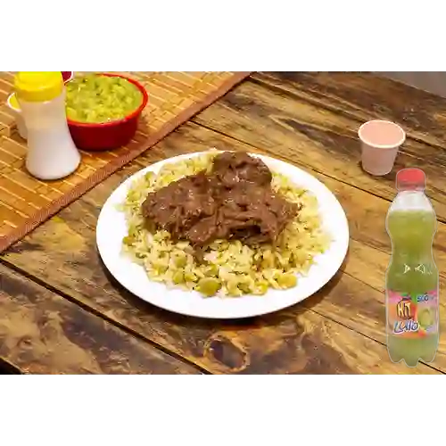 Combo Calentado con Carne Sudada + Hit Lulo 500 ml