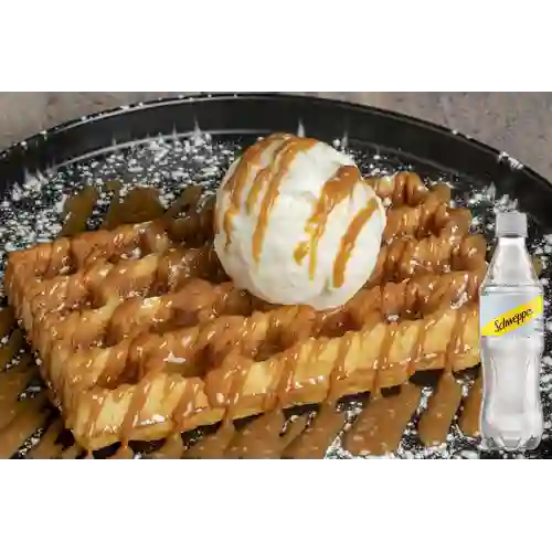 Combo Waffle de Arequipe + Schweppes Soda 400ml
