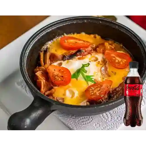 Combo Cazuela de Huevo + Coca-Cola Zero 400 ml