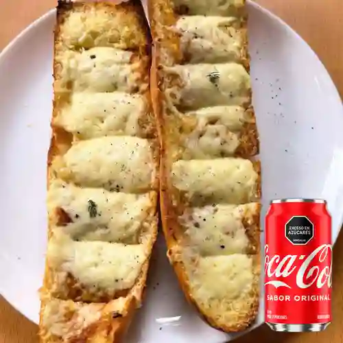 Combo Garlic Bread + Coca Cola Original 330ML