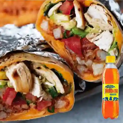 Combo Super Burrito Voraz 2 Carnes + Colombiana 250 ml