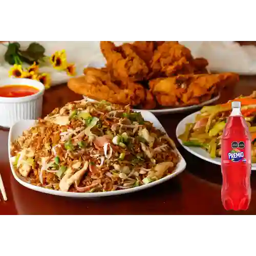 Caja Grande Arroz+Chop Suey+Pollo Entero+Premio 1.5l