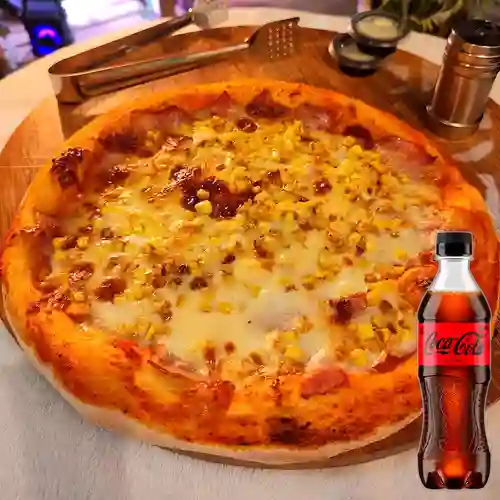 Combo Pizza Mediana Tocineta Maicitos + Coca-Cola ZERO 400ml