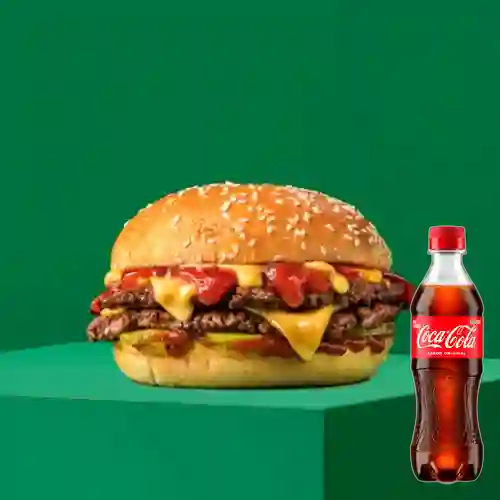 Combo Double Angus Beef +Cocacola Orig 400ml