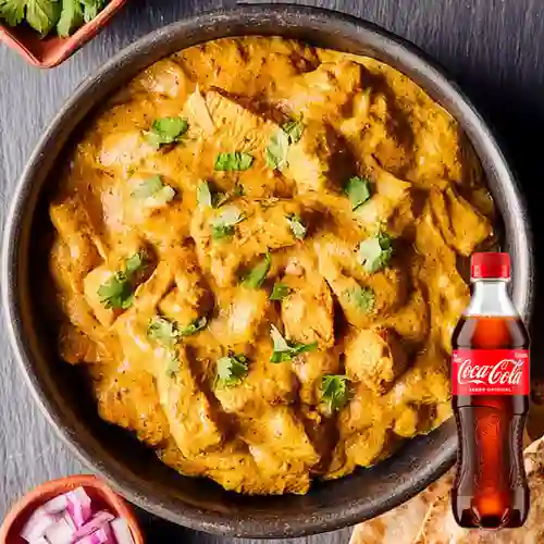 Combo Chicken Korma Pollo + Coca Cola Original 400 ml