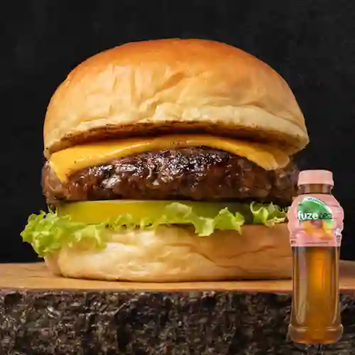 Combo Hamburguesa Bogotá + Fuze Tea Durazno 400ML