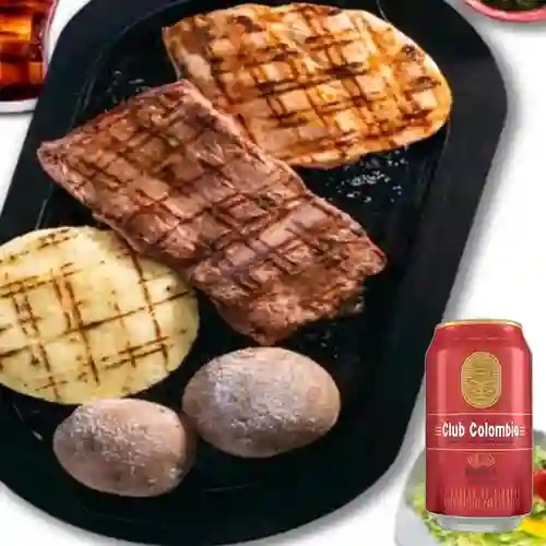 Combo Parrillada Mixta + Club col. Roja Lta 330ml
