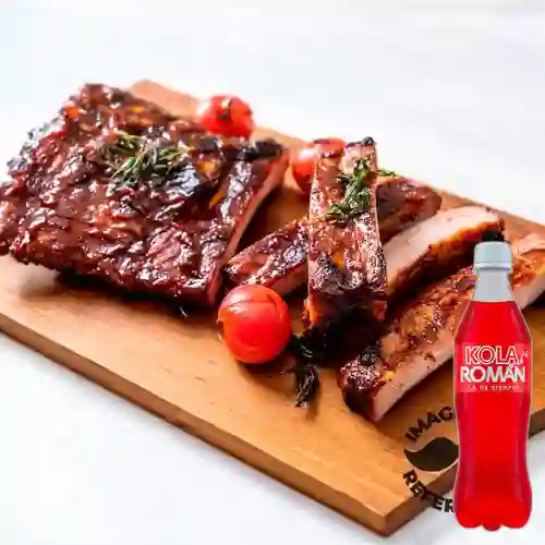 Combo Costillitas de Cerdo Al Horno +Kola Roman 500ml