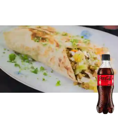Combo Burro Clásico. + Coca Cola Sin Azúcar 400 ml