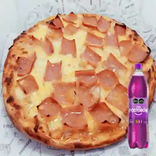 Combo Pizza 8 Porciones + Postobón Uva 1.5 l