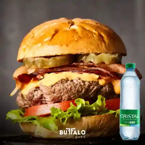 Combo la Gringa + Agua Cristal con Gas