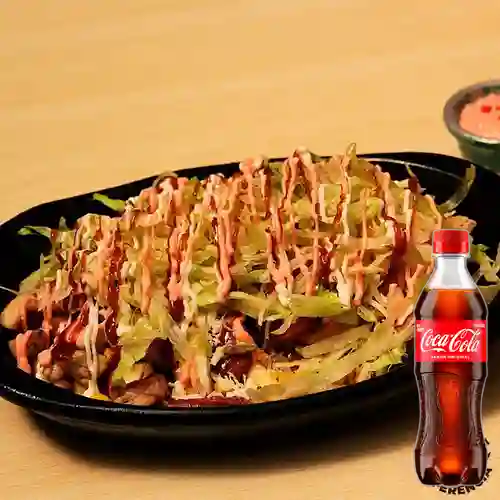 Combo Salchipapa Sencilla + Coca Cola Original 400 ml