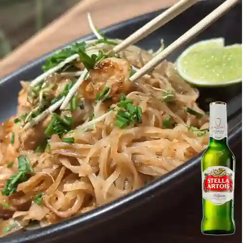 Combo Pad Thai + Stella Artois 290 ml
