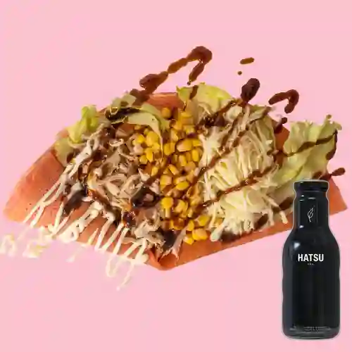 Combo Crepe de Pollo Teriyaki + Hatsu Negro 400 ml